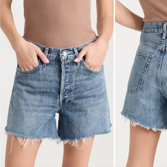 Agolde Pants - NWT AGOLDE Parker Long Shorts in Skywave Size 25
